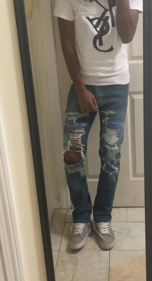 Blue Boro Crash Denim III