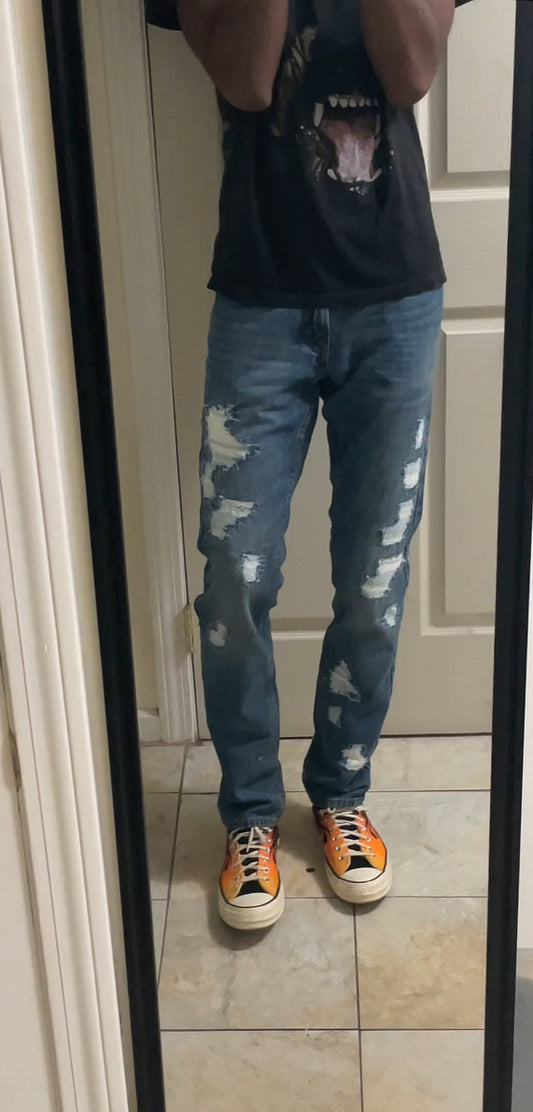 Blue Crash Denim III