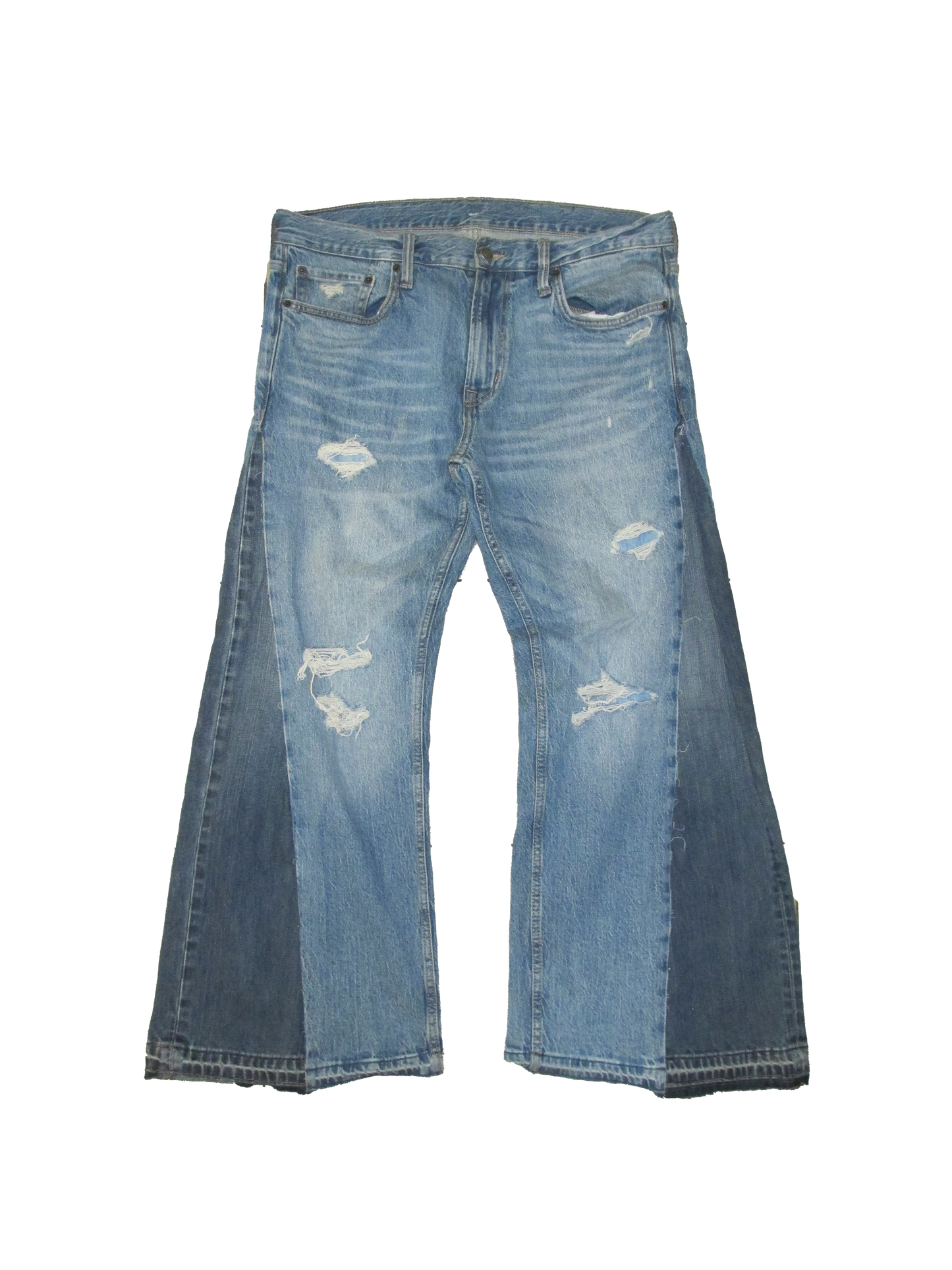 14 Inch Flared Distressed CCD Denim
