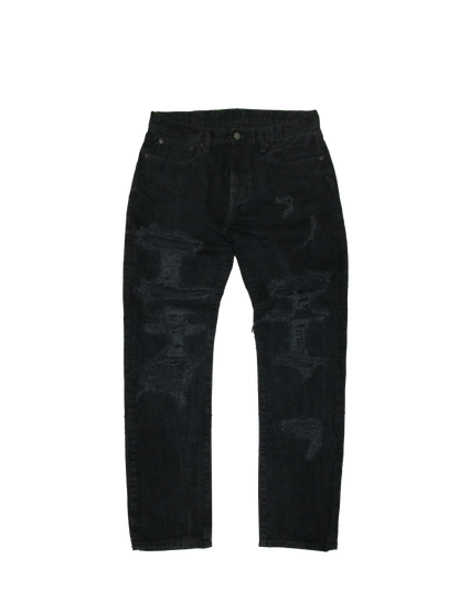 Black Crash Denim