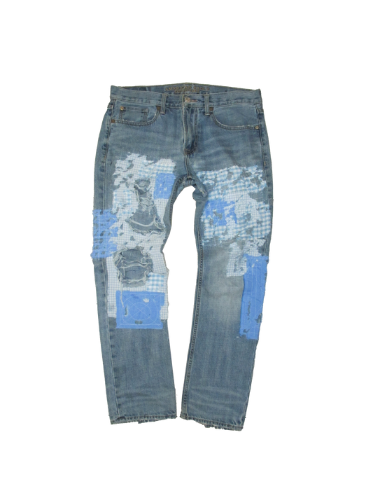 Blue Boro Crash Denim