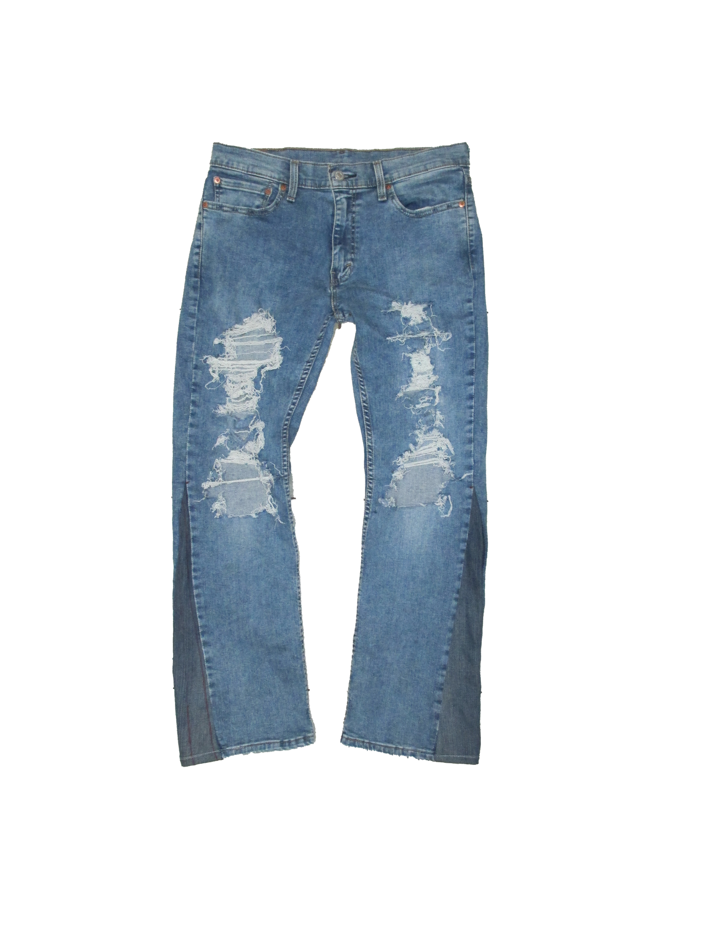 Flared Distressed CCD Denim