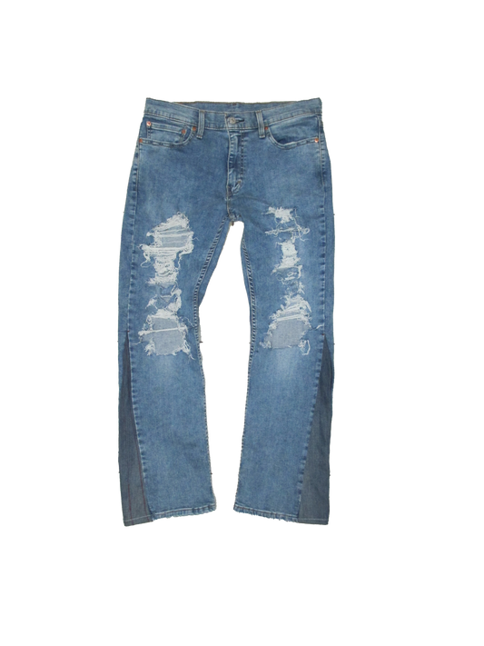 Flared Distressed CCD Denim